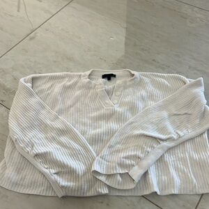 The Range White crapped sweater